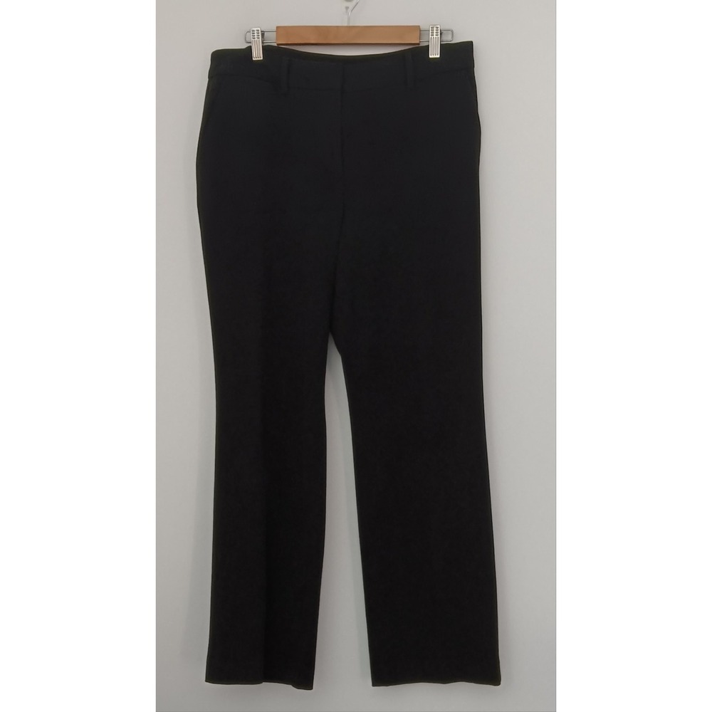 Talbots Barely Bootcut Curvy Pants Women's Size 12 Black Dress Pants Pre-owned